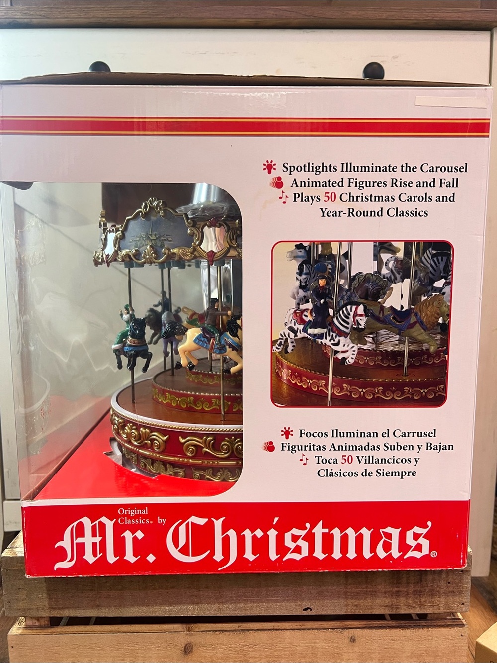 Mr. Christmas, Triple Decker Carousel, Lights, Music, Animation, Works! LOOK! - Picture 8 of 11